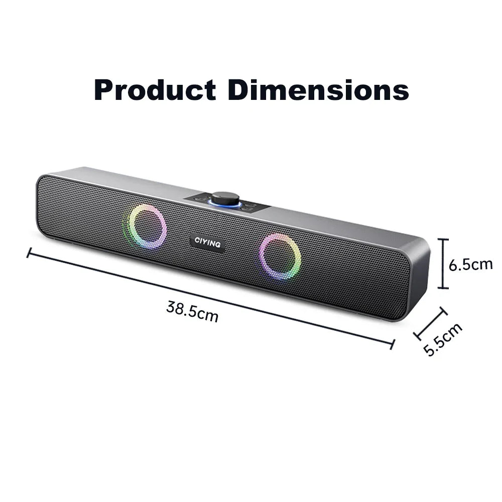 Bluetooth Speaker HD Sound Portable Playback AUX TF Card and USB LED Light Speaker Bluetooth 5.3 Wireless Loud Speaker amplified Lootquake LLC