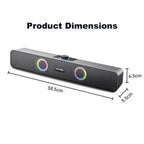 Bluetooth Speaker HD Sound Portable Playback AUX TF Card and USB LED Light Speaker Bluetooth 5.3 Wireless Loud Speaker amplified Lootquake LLC