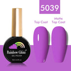 Rainbow Ghini UV LED Glitter Purple Gel Nail Polish 15ml Manicure Art Accessories Nail Glue Supplies for Professionals Varnishes Lootquake LLC