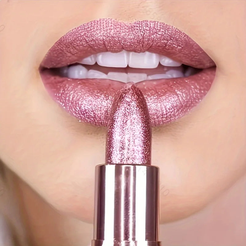 Rose smoke powder, bright starry sky, glossy velvet texture, durable, make your lips shiny, waterproof, anti-fouling. Lootquake LLC