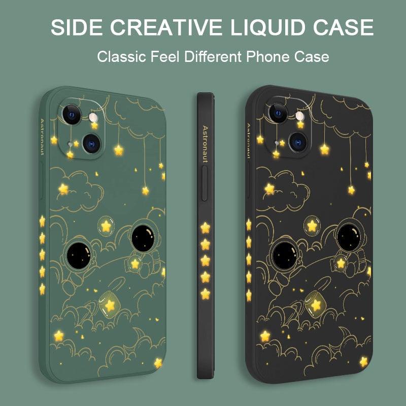 Astronaut Phone Case For Iphone 14 13 12 11 Pro Max Mini X Xr Xs Max Se2020 8 7 Plus 6 6s Plus Cover Heavy Duty Hybrid Protection Cover Stevvex