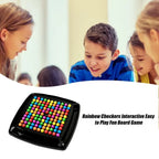 Matching Beads Board Game Educational Montessori Toy Desktop Toy Parent Child Interaction Rainbow Chess Kids Toys Easter Gift