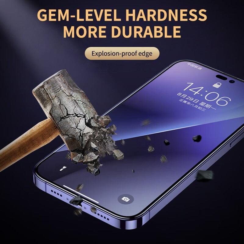 9D Tempered Glass for iPhone 11 12 13 14 Pro XR X XS Max Screen Protector on for iPhone 12 Pro Max Mini 7 8 6 6S Plus SE Glass Tempered Glass Screen Protector Compatible for iPhone Stevvex