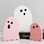4PCS Wooden Desktop Ornaments Halloween Decoration Creative Funny Ghosts Halloween Party Home Decor Statue Gift Lootquake LLC