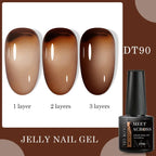 7ml Milky Jelly White Gel Nail Polish Natural Luster Long Lasting Nail Art All for Home DIY Manicure Soak Off UV LED Gel Vernis Lootquake LLC