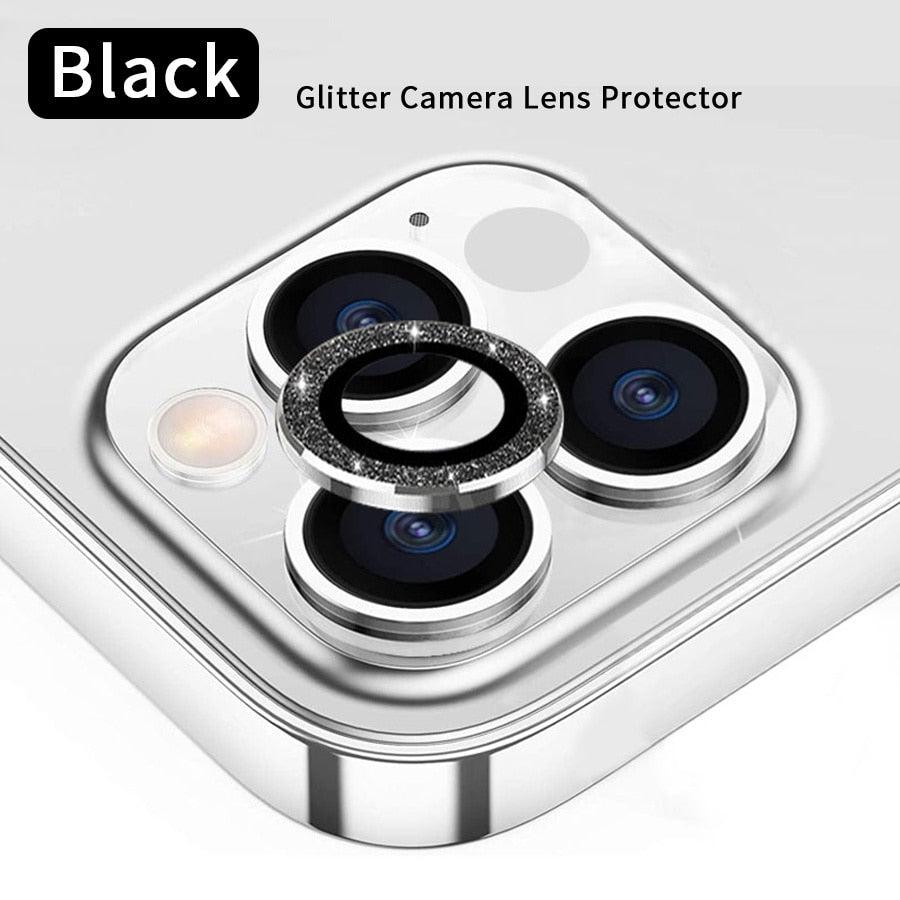 3/1Pcs Luxury Camera Lens Protector For iPhone13 12 11 Pro Max Camera Protective For iPhone 12 13 Mini Back Lens Glass Camera Cover Circle Tempered Glass Protector Stevvex