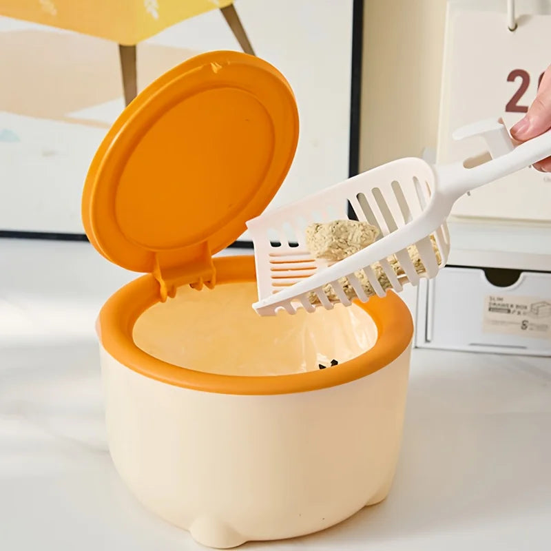 1pc Mini Trash Bin, Small Garbage Can For Desk, Food Waste Bin，Pet cat litter cleaning box，Portable trash can in car Lootquake LLC
