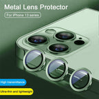 3D  Protective Glass Camera Protector Cover For iPhone 13 Pro Max i Phone 13Pro 13 Mini Rear Lens Metal Ring Protect Camera Lens Case Individual Metal Scratch Resistant HD Clear Case Tempered Glass Camera Case Stevvex