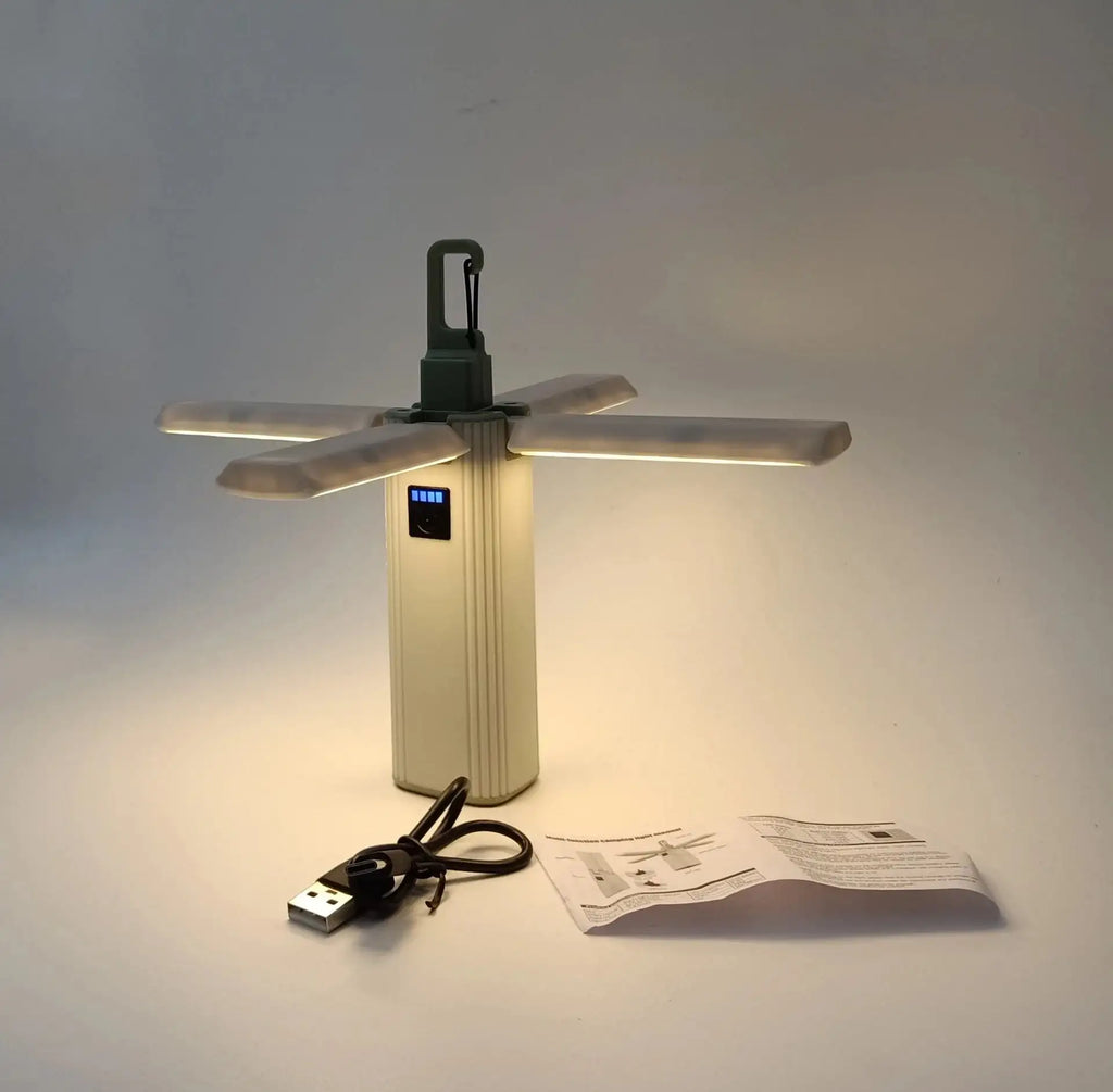 Protable Rechargeable Camping Light Tent Chandelier Ultra Long Life Multi-function Flashlight Folding Hand Lamp