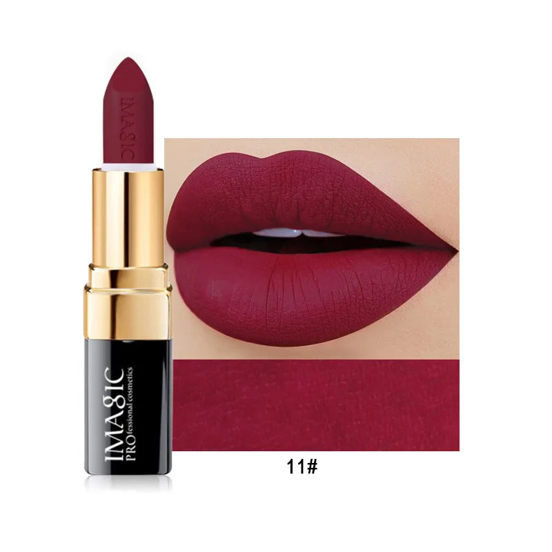 IMAGIC Lipstick Moisturizer Lips Smooth Lip Stick Long Lasting Charming Lip Lipstick Cosmetic Beauty Makeup 12 Colors Lootquake LLC