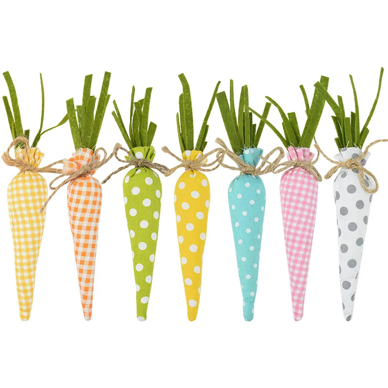 3/1pcs Nov Woven Easter Carrots Ornaments Hanging Pendant for Easter Home Decorations Supplies 2023 Kids Easter Favors Gifts Toy Lootquake LLC