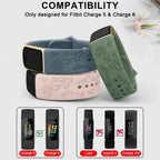 Fitbit Charge 5 6 Silicone Flower Engraved Soft Strap