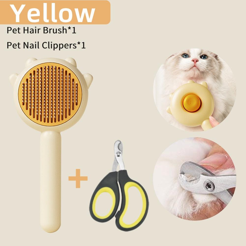 Cat Comb Massage Pet Magic Combs Hair Removal Cat and Dog Universal Needle Brush Pets Grooming Cleaning  Remove Supply Care Set  Pet Hair Cleaner Brush for Dogs Long or Short Hair Cats Pet Massage Brushes Stevvex