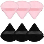 3/5/6 Pcs Triangle Powder Puff For Loose Powder Liquid Cosmetic Soft Plush Powder Puff Makeup Foundation Puff Makeup Tool Lootquake LLC