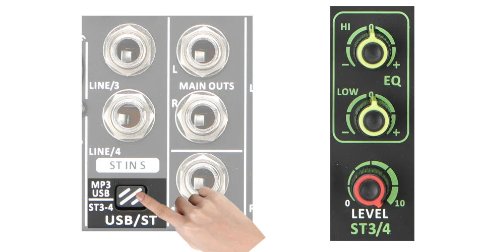 99 DSP Effects Mixing Console Podcast Mini 4/6 Channels Sound Audio Mixer Individual 48V Bluetooth USB PC Play Record AM-AX4/6 Lootquake LLC