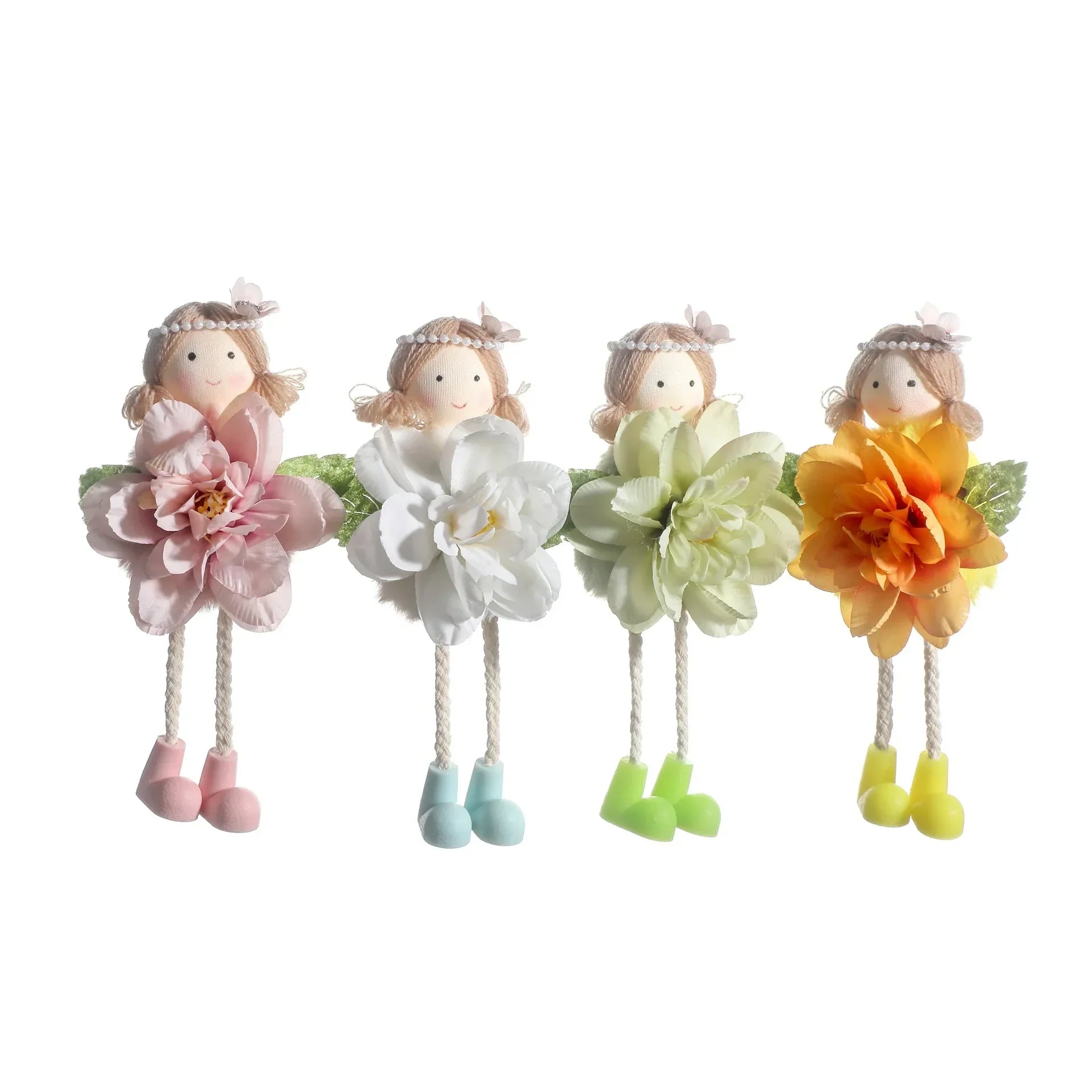 2025 Easter Long Legs Flower Fairy Angel Elf Rabbit Dolls Home Hanging Ornaments Spring Easter Party Supplies Kids Birthday Gift Lootquake LLC