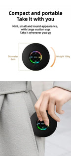 Mini Bluetooth Speaker w/ LED Lights & Super Suction |   IPX4 Waterproof for Bathroom/Outdoor |   Portable Wall Adsorbable Sound Lootquake LLC