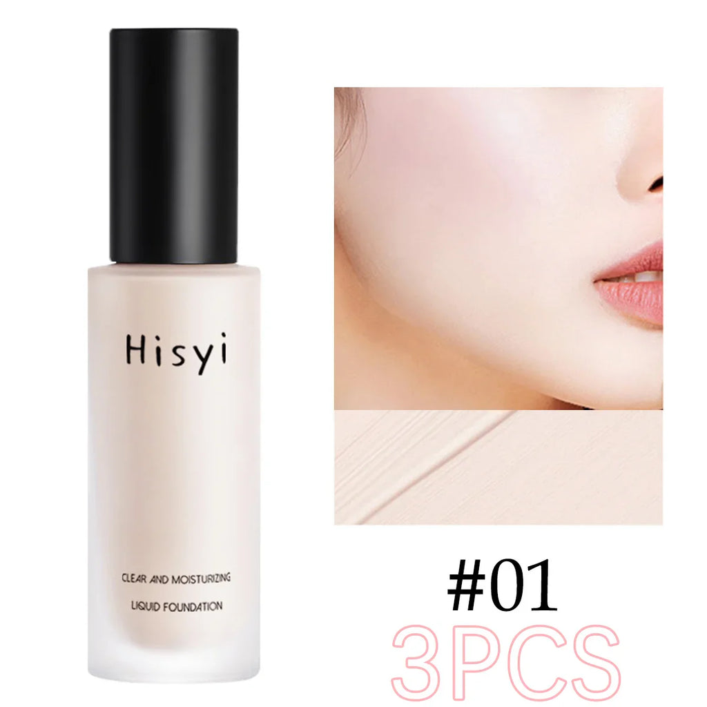 Liquid foundation naturally covers flaws without sticking powder, plain face cream, transparent foundation, conceals blemishes Lootquake LLC