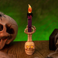 Halloween  Skull Lamp Creative Decor for Spooky Party Unique Skull Candle Lantern Halloween Decoration Spooky Lighting Lootquake LLC