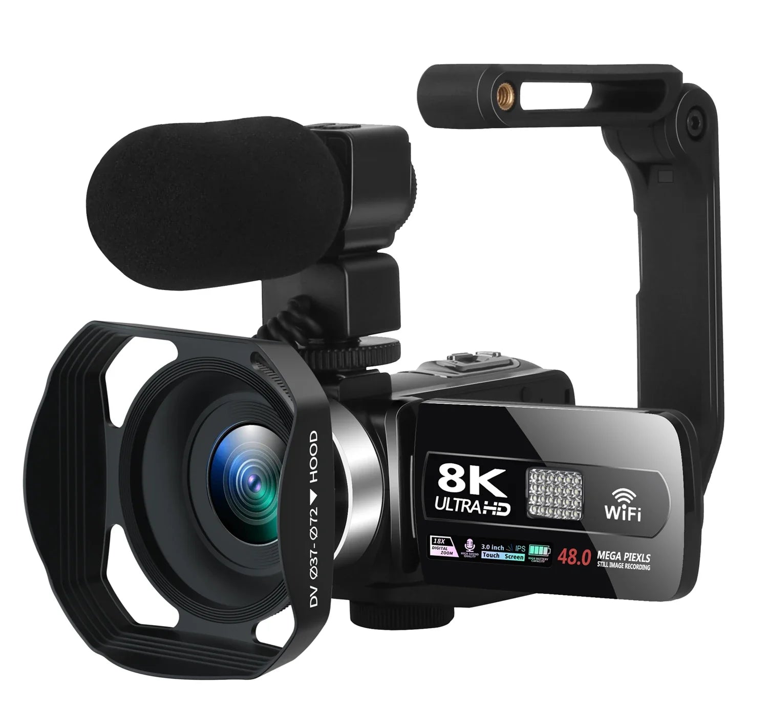 YouTube Camcorder 8K Ultra HD camera Camcorders 48MP Streaming Camera 3.0"Touch Screen Digital Video Camera Lootquake LLC