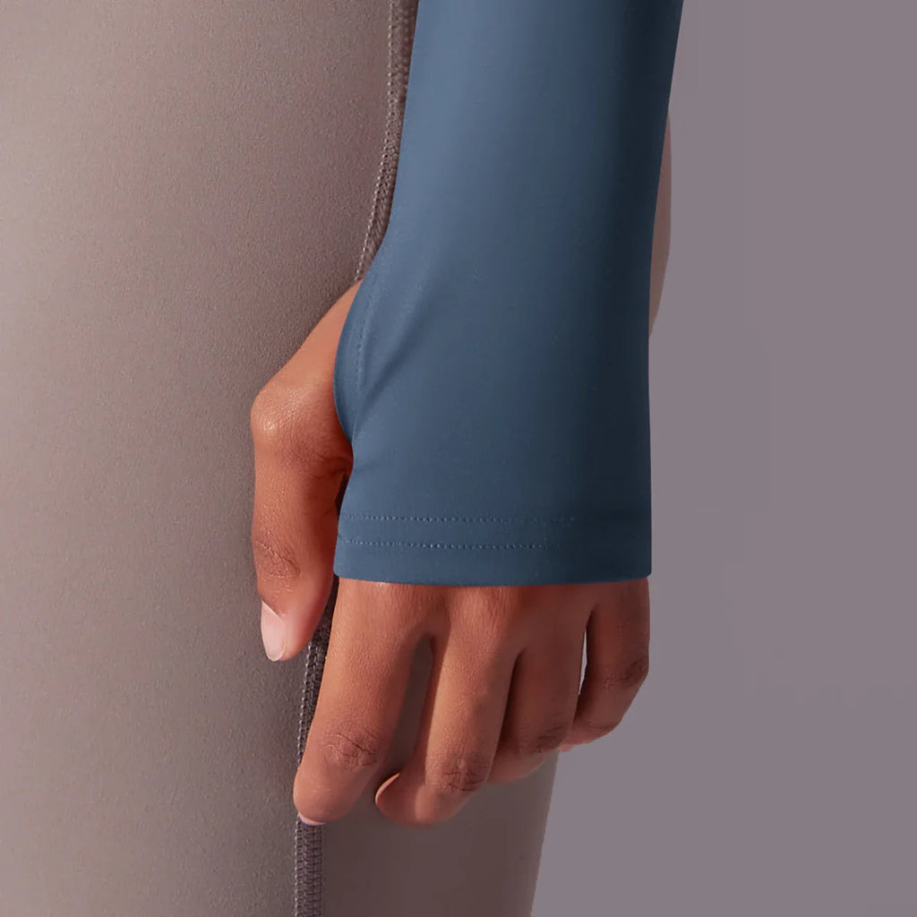 Women's Full Zip Yoga Top With Thumbholes - SJB-DIAMOND ELITES