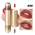 1pcs Double-head lip gloss lipstick, hydrating and moisturizing, foldable, sparkling mirror-like, nourishing lip gloss Lootquake LLC