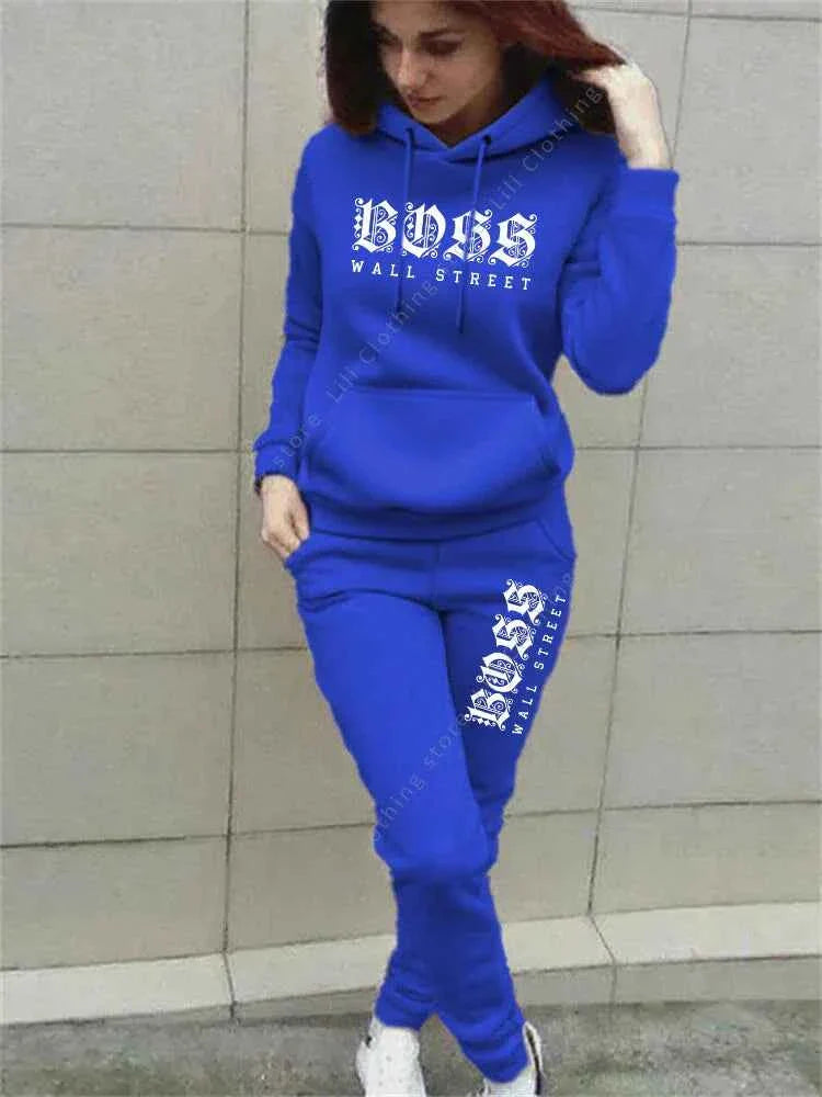 Women's Luxury Hoodie & Sweatpant Tracksuit THRIXINE