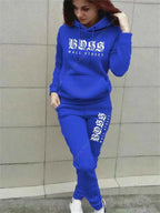 Women's Luxury Hoodie & Sweatpant Tracksuit THRIXINE