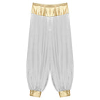 Halloween Men Arabian Indian Prince Cosplay Costume Stain Shiny Harem Trousers Arab Costume Carnival Dress Up Lantern Long Pants Lootquake LLC