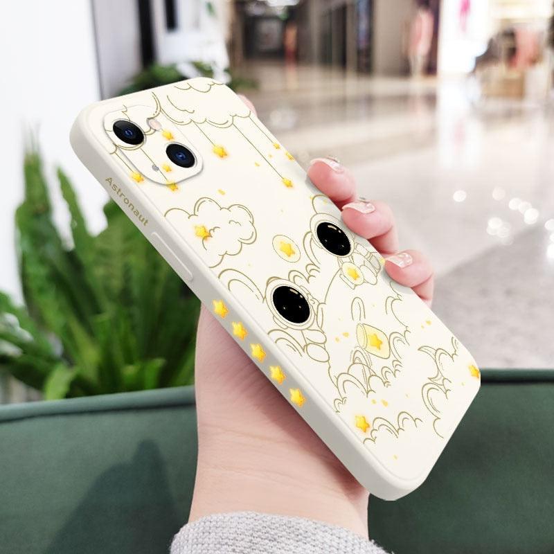 Astronaut Phone Case For Iphone 14 13 12 11 Pro Max Mini X Xr Xs Max Se2020 8 7 Plus 6 6s Plus Cover Heavy Duty Hybrid Protection Cover Stevvex