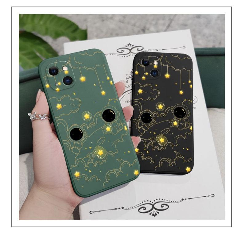 Astronaut Phone Case For Iphone 14 13 12 11 Pro Max Mini X Xr Xs Max Se2020 8 7 Plus 6 6s Plus Cover Heavy Duty Hybrid Protection Cover Stevvex