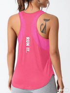 LOVELYX Flow: Women's Unique Letter Yoga-Run Vest THRIXINE