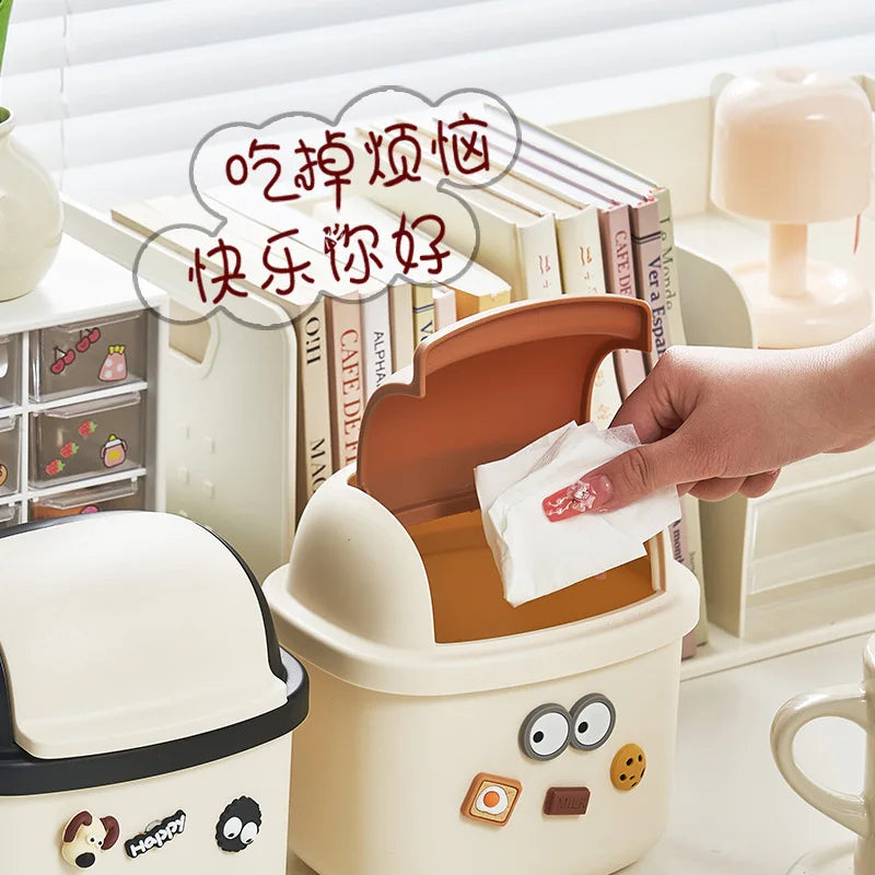 DIY Desktop Trash Can Creative with High Aesthetic Value Car Storage Bin Kitchen and Restaurant Desktop Garbage Disposal Lootquake LLC