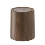 Large Wooden Trash Can for Office Living Room Bathroom Home Kitchen Vintage Retro Waste Bin