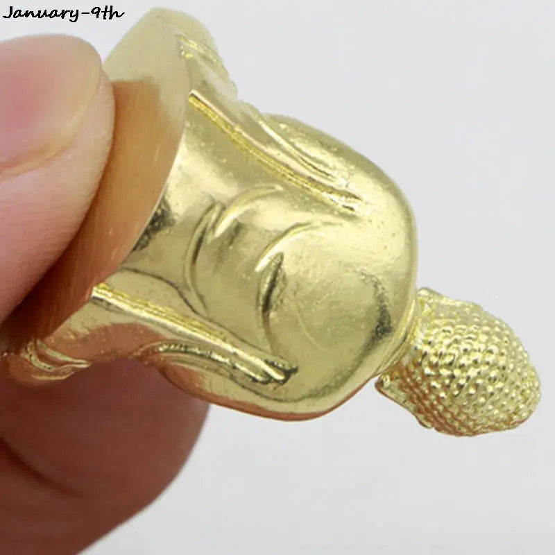 1PC Buddha Statues Copper Sculpture Fengshui Figurine Home Decor Resin Sitting  Miniature 2.8x2.4cm Lootquake LLC