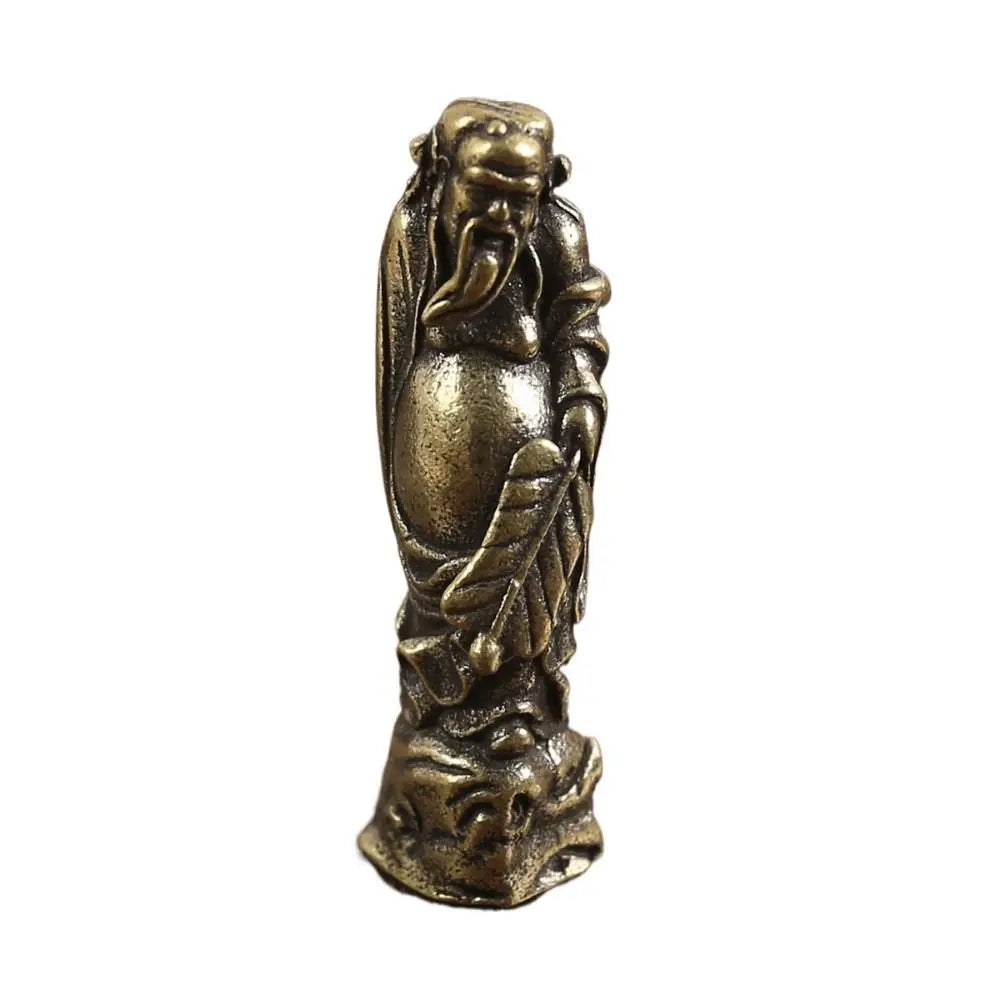 Vintage Copper Crafts Buddha Sculpture Handmade DIY Buddha Pendant Accessories Carved Buddha Miniatures Home Decor