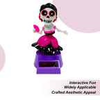 Halloween Car Decorations Car Dashboard Decorations Solar-Powered Shaking Head Ornament For Desktop Interior Home Men Women Lootquake LLC