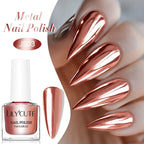 LILYCUTE 7ML Super Bright Gold Metallic Nail Polish No Need Lamp Quick Dry French Style Glass Bottle Manicure Nail Art Varnish Lootquake LLC