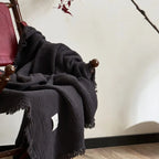 Maillard Cotton Blankets Four Layers Of Gauze Sofa Cover Blanket With Tassel AB Side Office Nap Decorative Bed Muslin Blanket Lootquake LLC