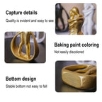 Contemporary Embrace Sculpture: Stylish Abstract Art Piece for Elegant Living Room & Home Decor Lootquake LLC