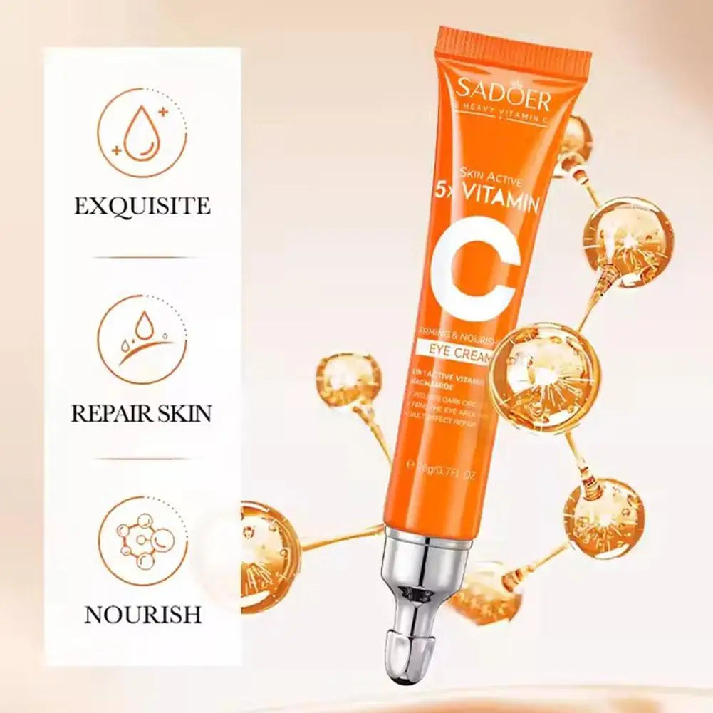 5xVitamin C Facial Cleanser,lotion,eye Cream,face Serum Whitening Brightening,Reduce Dullness Of Skin Tone Skin Care Products Lootquake LLC