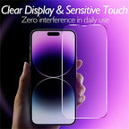 HD Clear Scratch Resistant Anti-Fingerprint Tempered Glass Film Full Screen Coverage Protector For Iphone 14 Pro Max Front Back Screen Protector HD Clarity Anti-Fingerprint Scratch Tempered Glass For Iphone 13 Stevvex