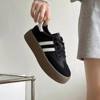 Sports shoes thick sole casual board shoes women 2024 new cowhide everything soft sole inside increase de training shoes Lootquake LLC