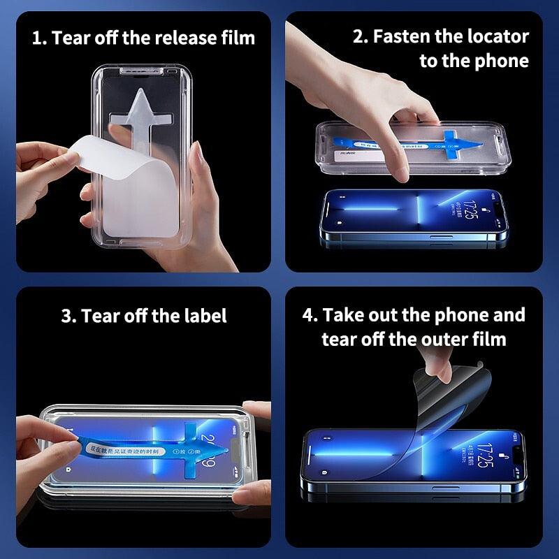 2pcs Full Cover Screen Protector For iPhone 11 12 13 PRO MAX Privacy Glass For iPhone 14 Pro XS Max XR 13 12 mini Tempered Glass Tempered Glass Screen Protector Film 9H Hardness Anti Scratch Screen Protector Stevvex