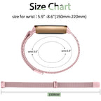 Fitbit Luxe Steel Magnetic Band - Elegant Mesh Design - SJB-DIAMOND ELITES