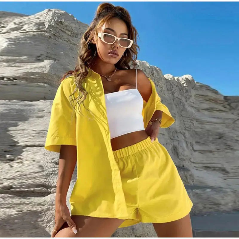 Style Shorts and Shirt Set Pi-Mart
