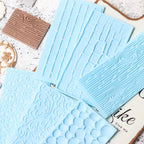 Pottery Texture Tool 2 PCS/SET Sculpture Model DIY Bark/Pebble/Wall/Floral Clay Printing Stencil Ceramic Relief Clay Stamp Tool