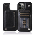 Wallet Stand Cover Flip Leather Case For iPhone 14 Pro Max 13 Pro Max 12 Pro Max 11 Pro Max Soft PU Leather Card Case With Kickstand Slim Double Magnetic Clasp Protective Cover Stevvex