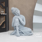 Buddha Stone Statue Little Buddhist Monks Tibetan Buddhism Figurines Zen Garden Ornament Meditation Home Aquarium Decoration Lootquake LLC