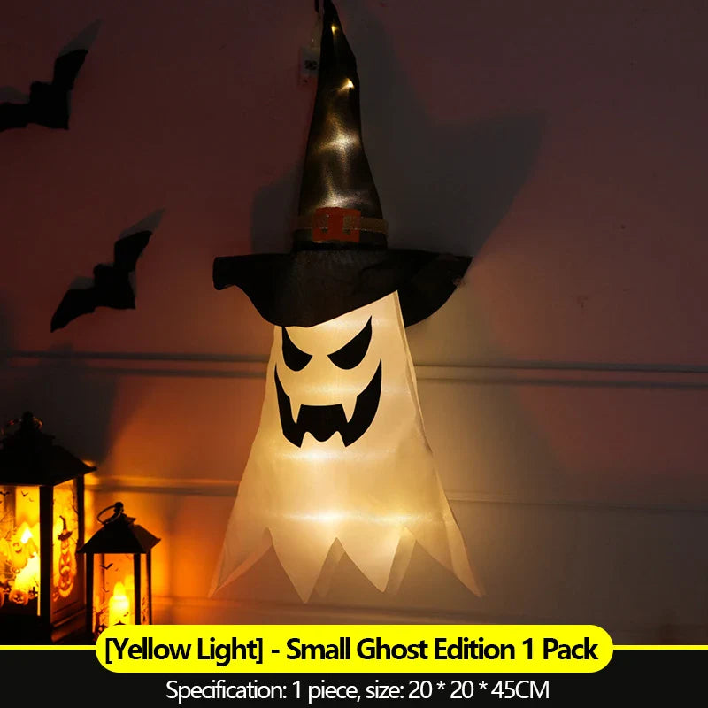 Halloween decoration prop scene arrangement hanging lantern pumpkin lanterns outdoor hanging decorations colorful lantern string Lootquake LLC
